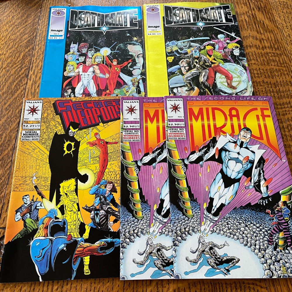 Vintage 5 issues 1993 Valiant Comics Collection - Colorful Comic Set